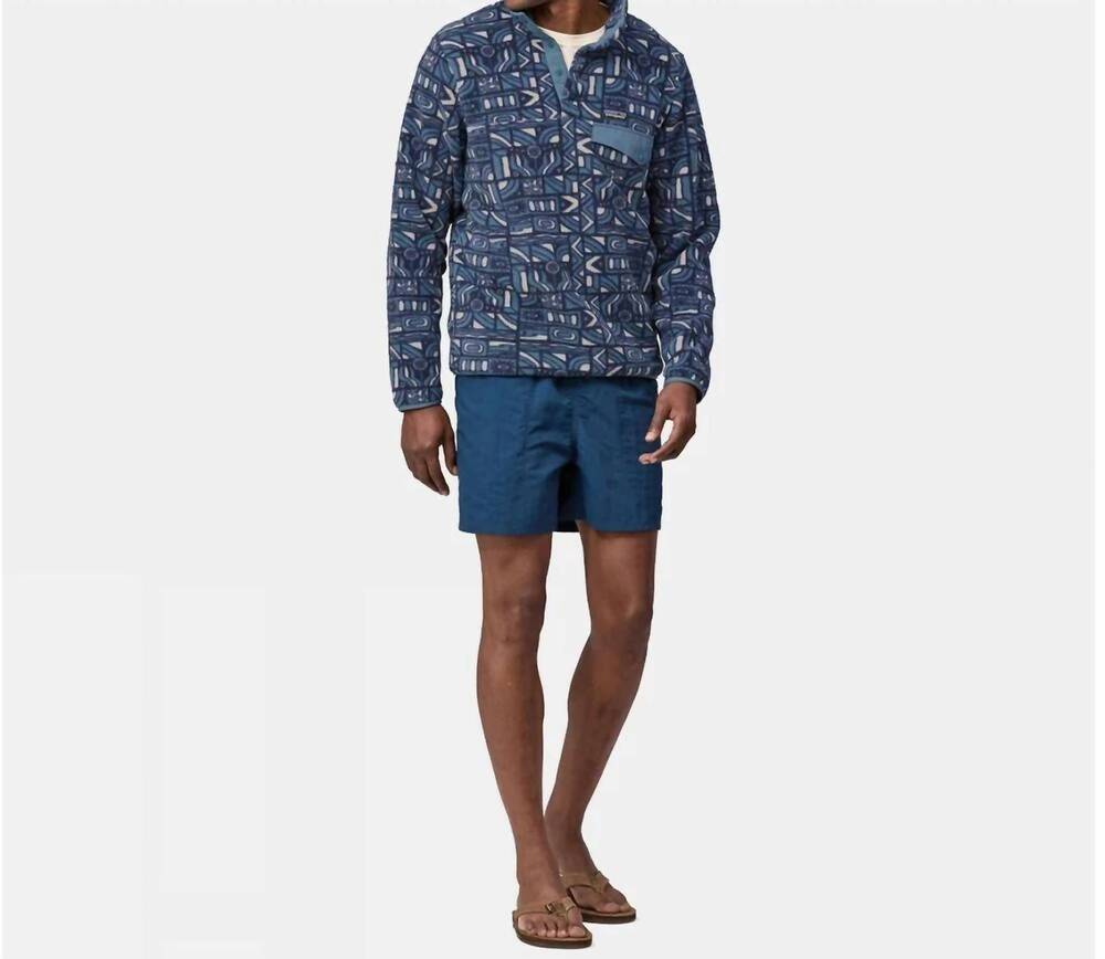 NEW PATAGONIA lightweight synch snap-t pullover in new visions new navy